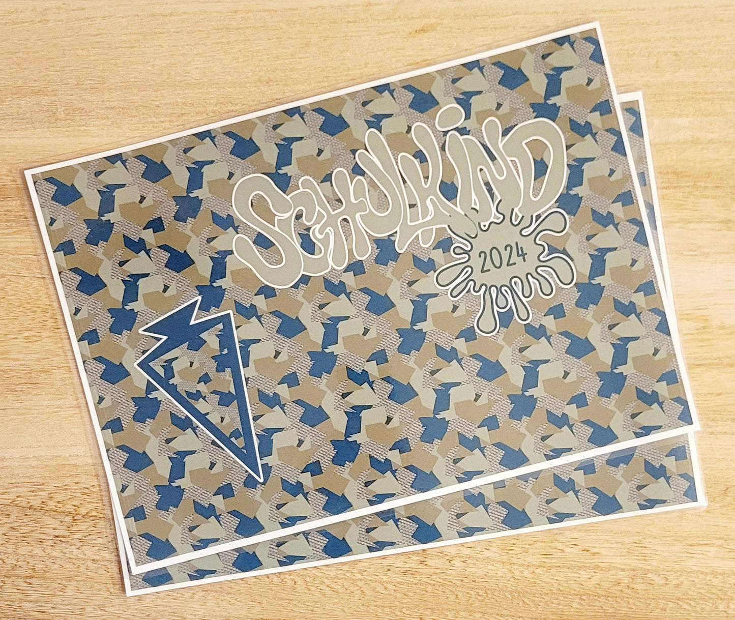 "Camouflage Geometrie" 1-2-3 Tisch Set Bundle