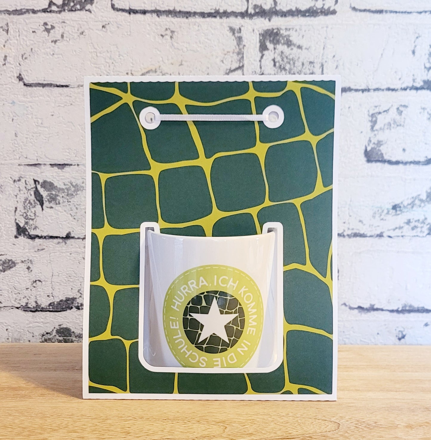 "Krokodil" Schulkind Tasse - Star