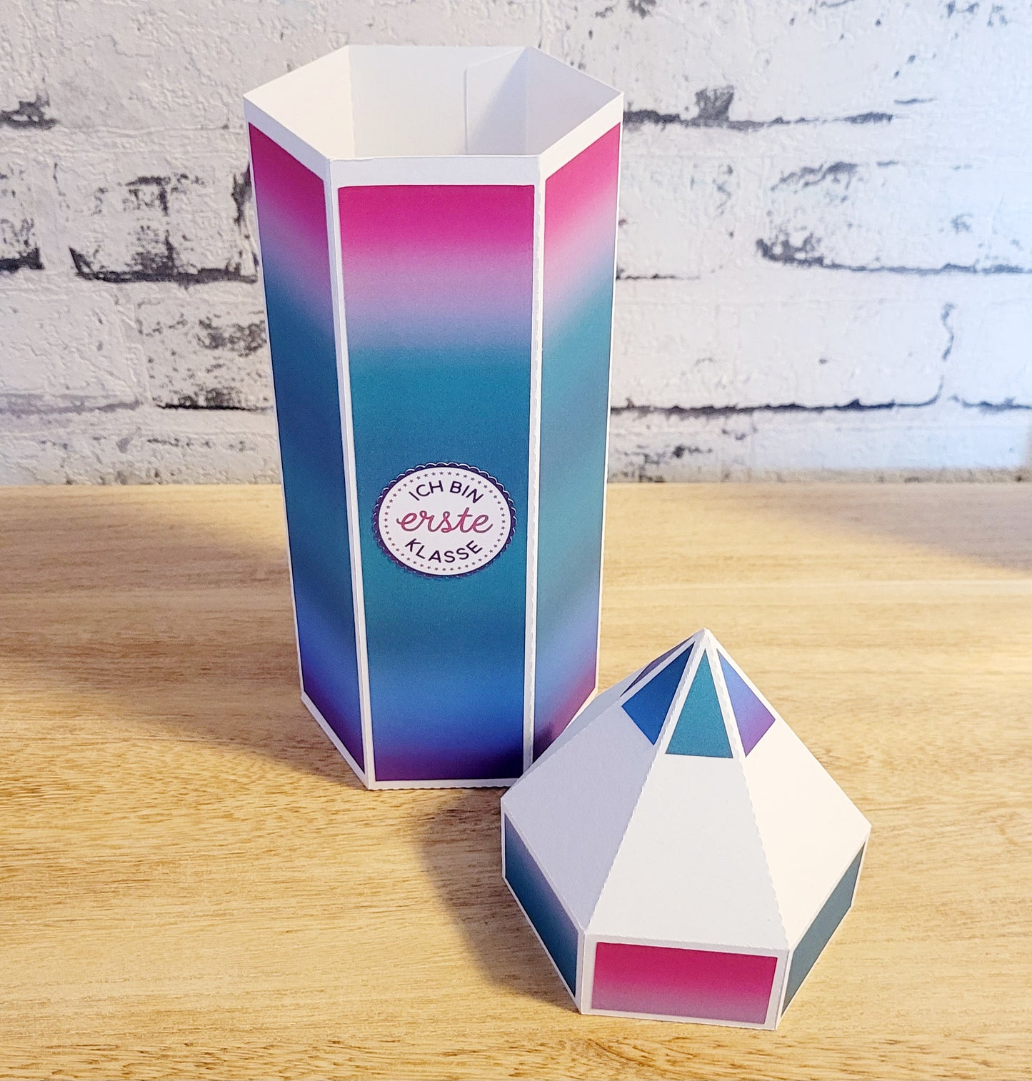 "Farbverlauf Ocean" Papeterie Stifte Box