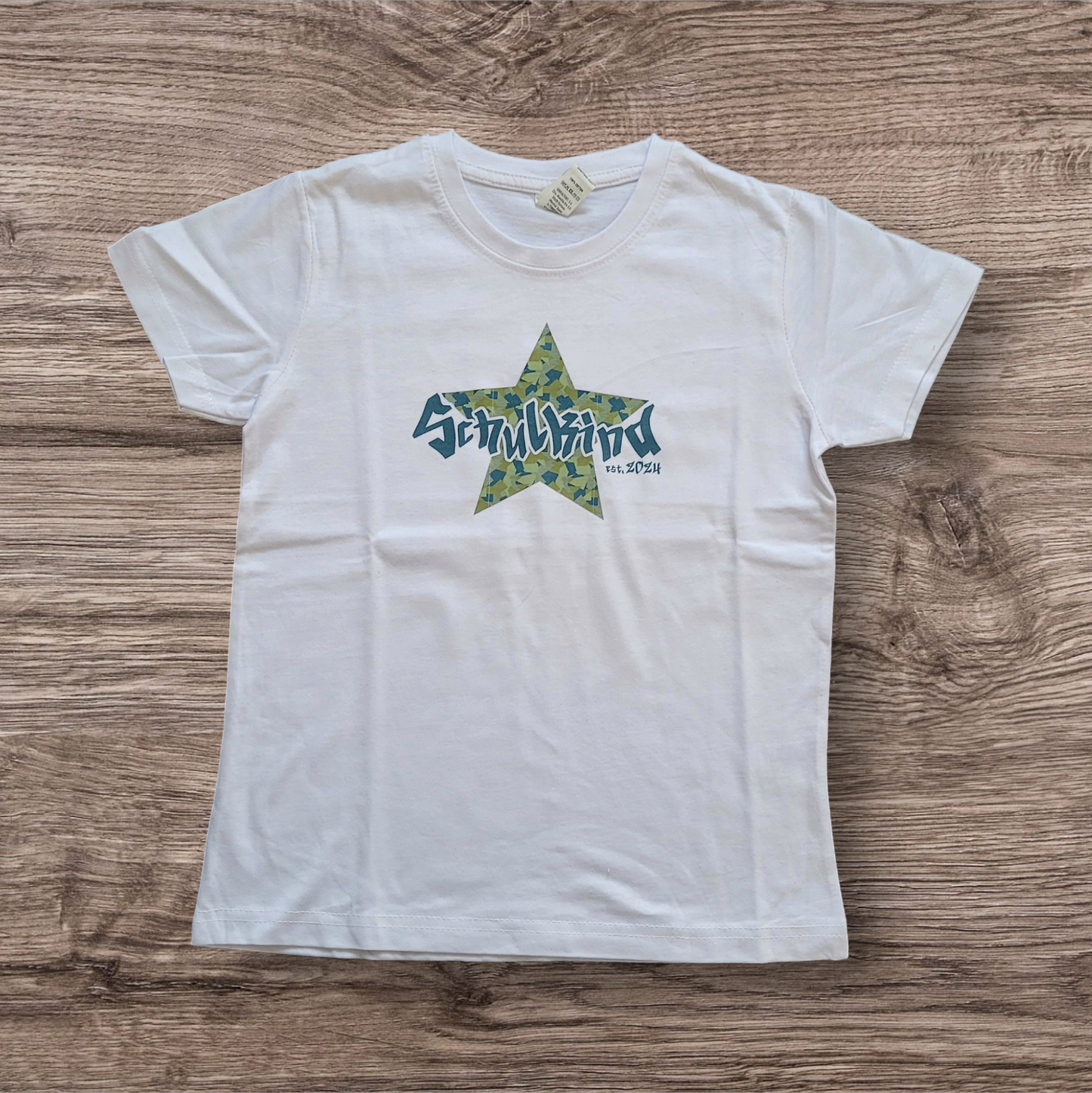 "Camouflage Geometrie" Schulkind Shirt Boys - Star