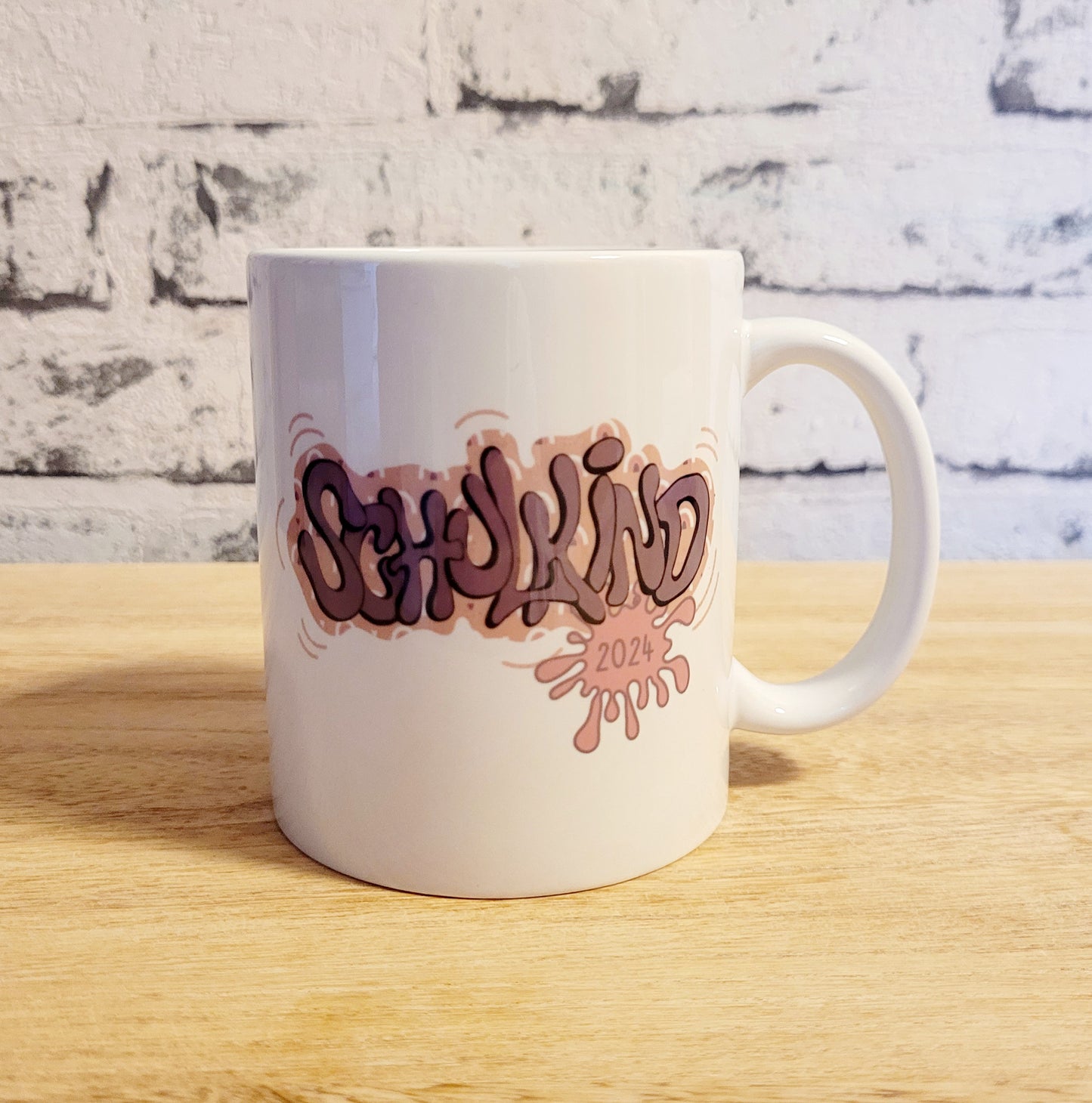"Regenbogen und Herzen" Schulkind Tasse