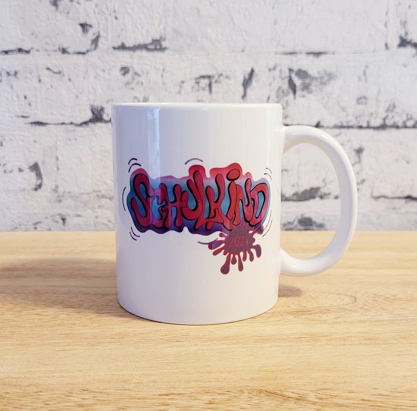 "Farbverlauf Ocean" Schulkind Tasse