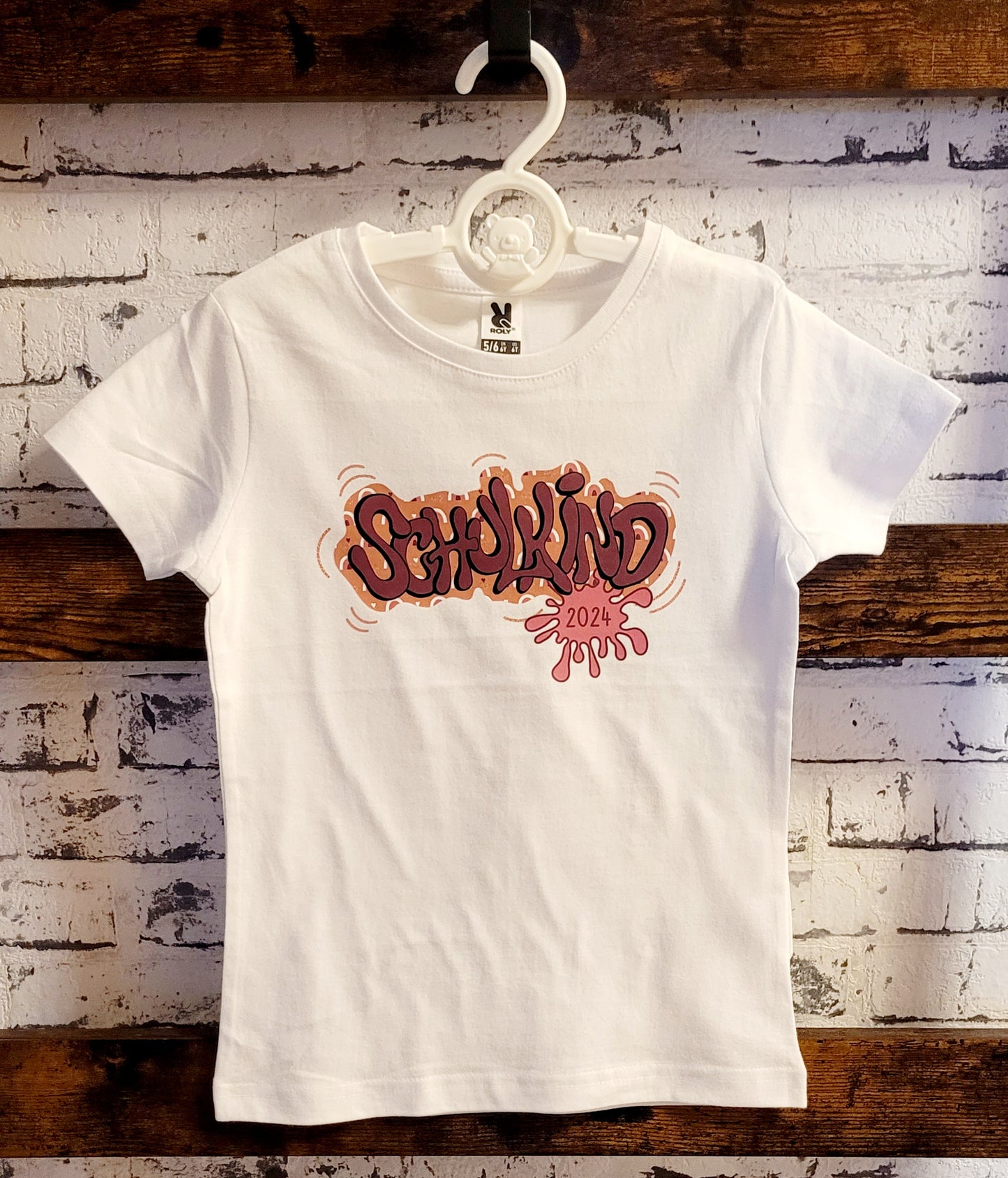 "Regenbogen und Herzen" Shirt Girls - Schulkind