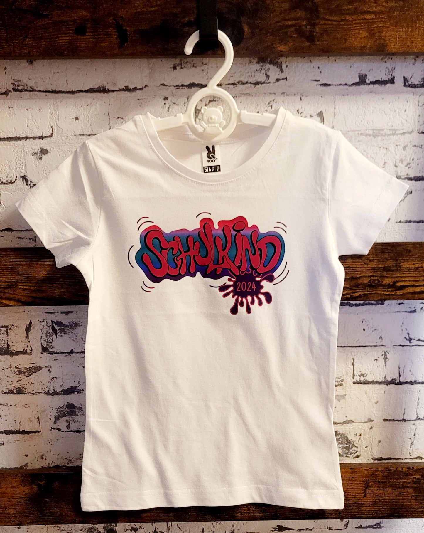 "Farbverlauf Ocean" Shirt Girls - Schulkind