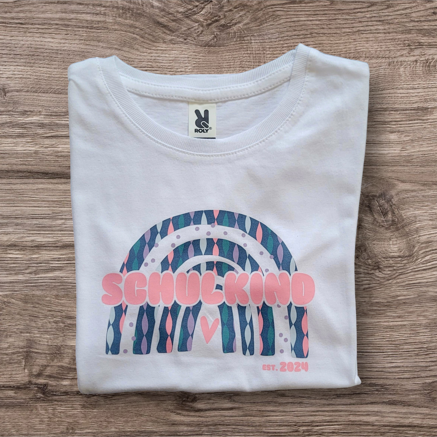 "Karneval Girlanden" Schulkind Shirt Girls - Rainbow