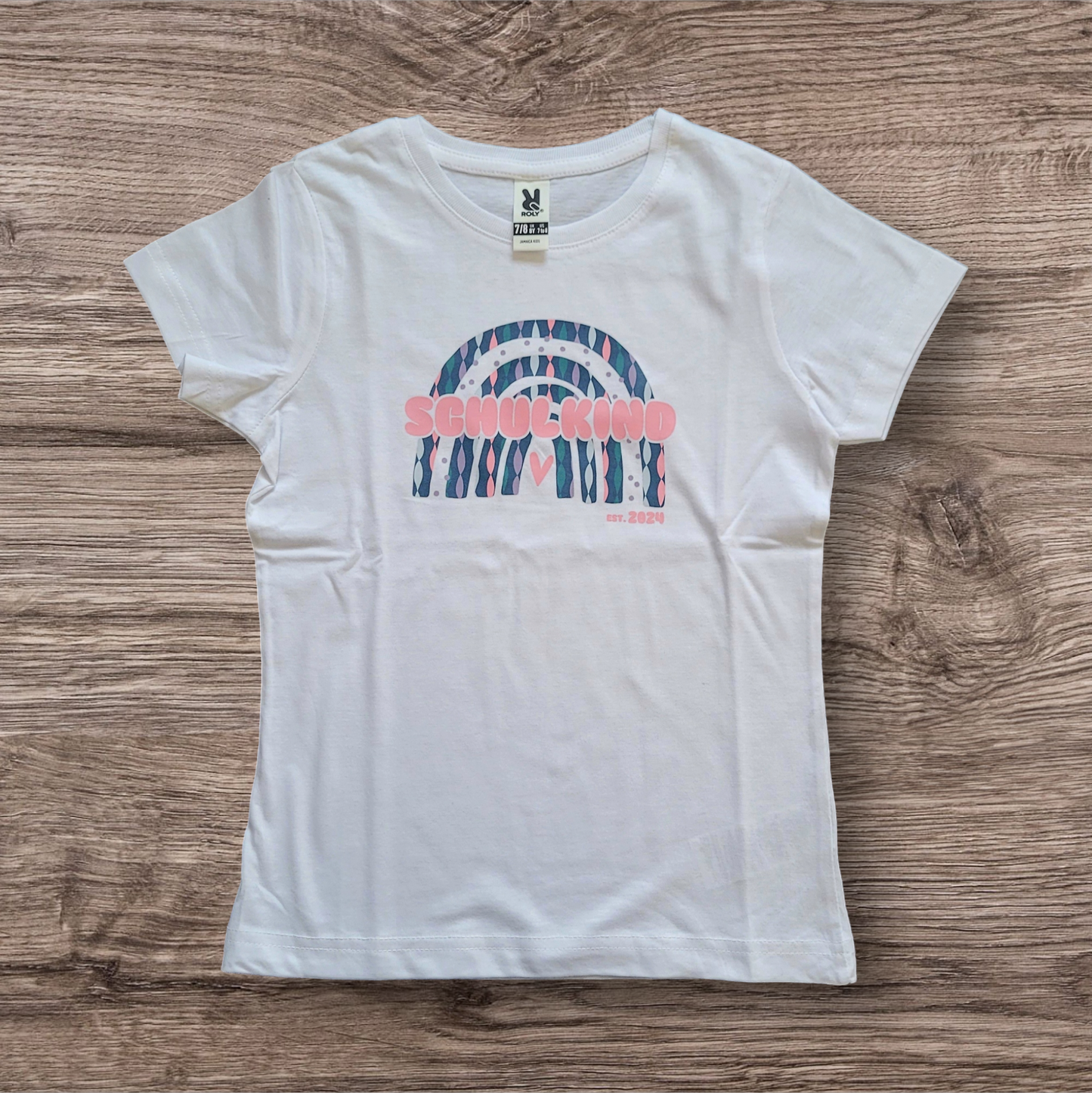 "Karneval Girlanden" Schulkind Shirt Girls - Rainbow