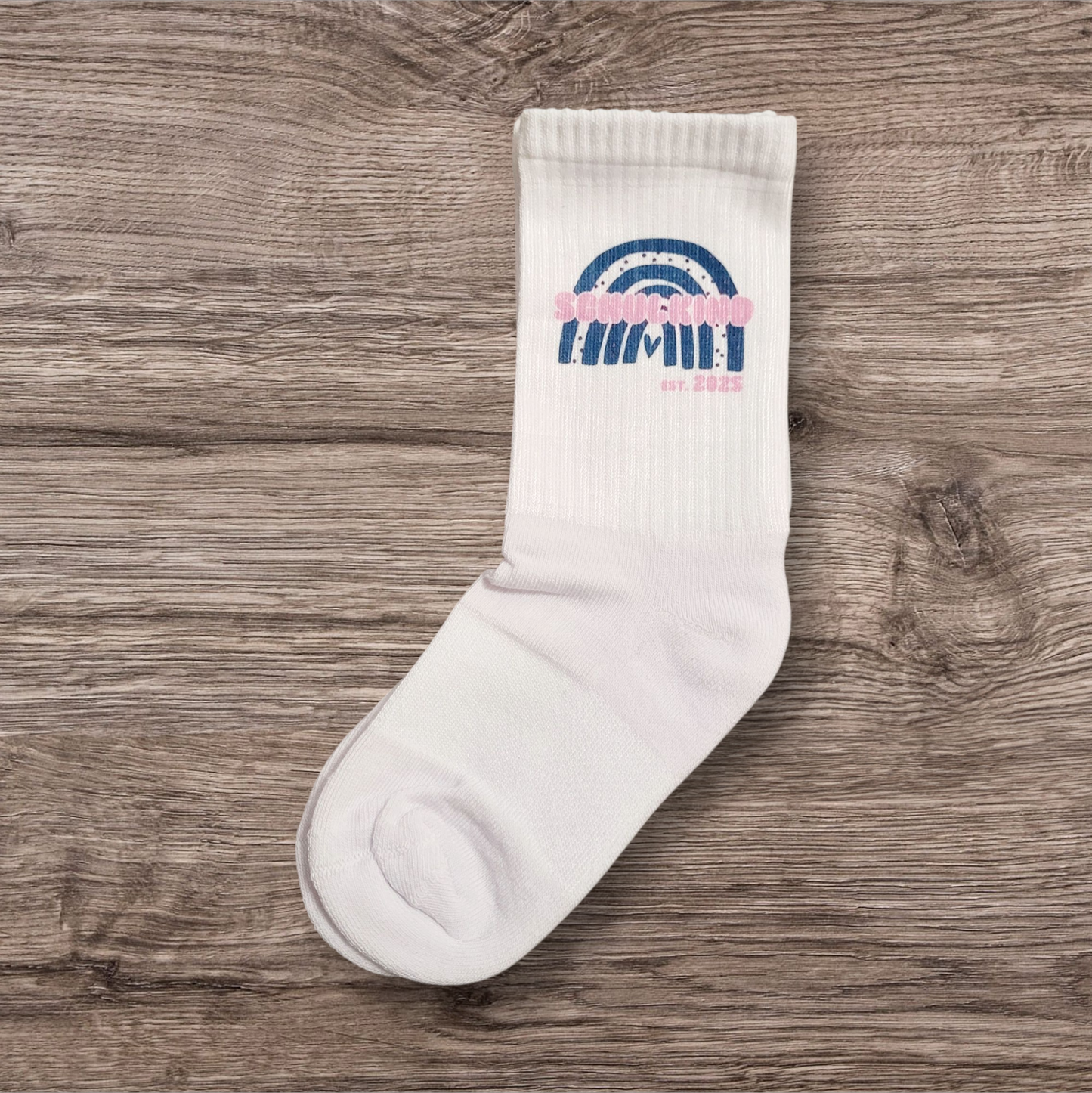 "Blumen Maschendraht" Schulkind Socken - Design Rainbow