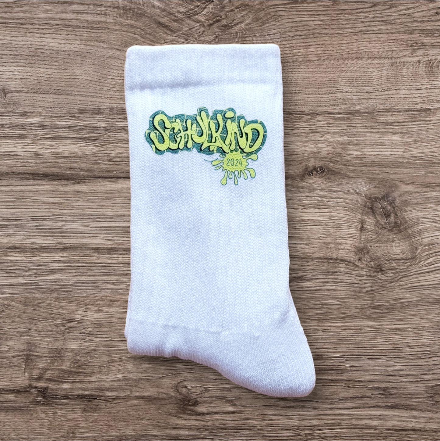 "Krokodil" - Schulkind Socken - Design Schulkind