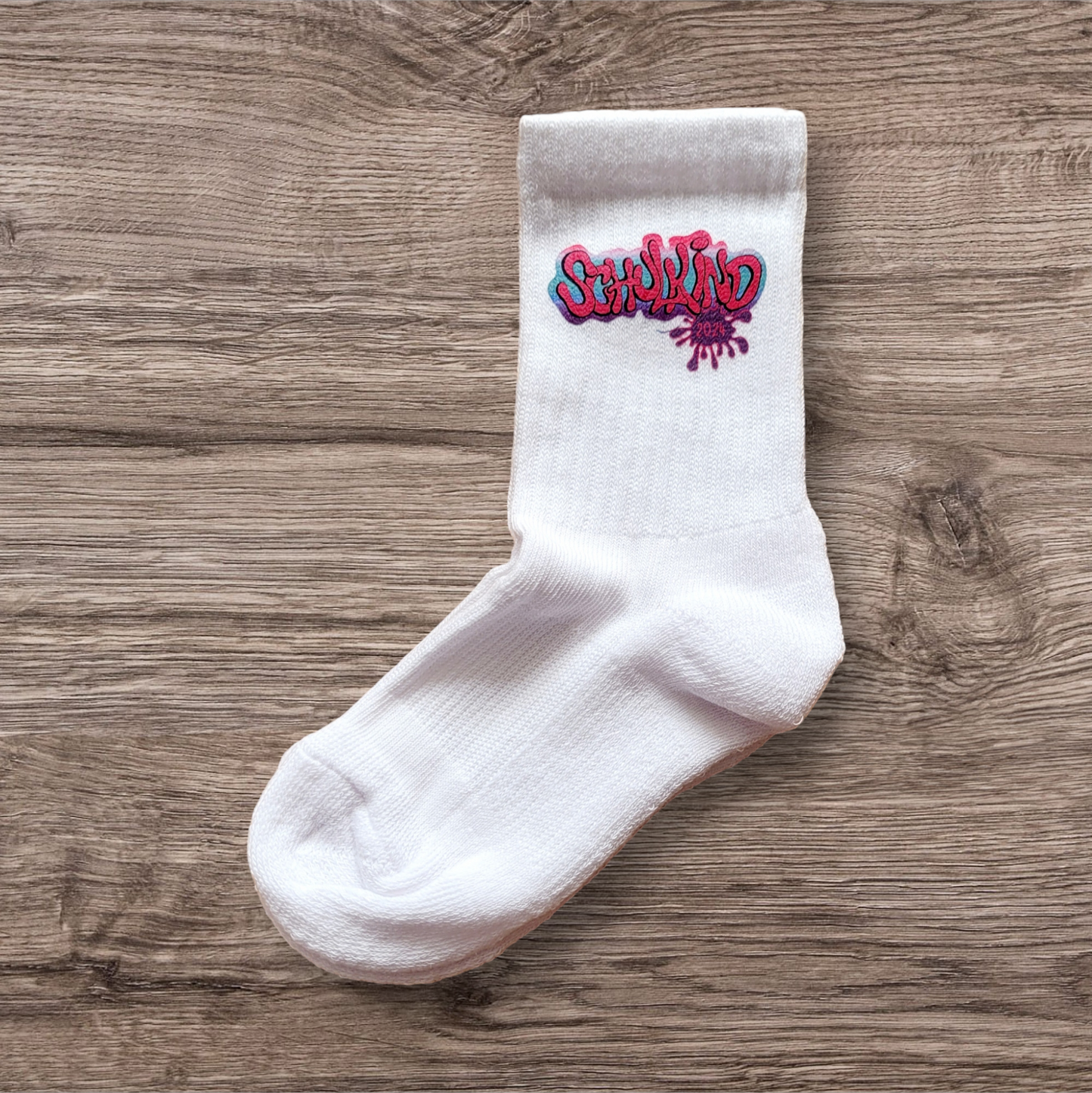 "Farbverlauf Ocean" - Schulkind Socken - Design Schulkind