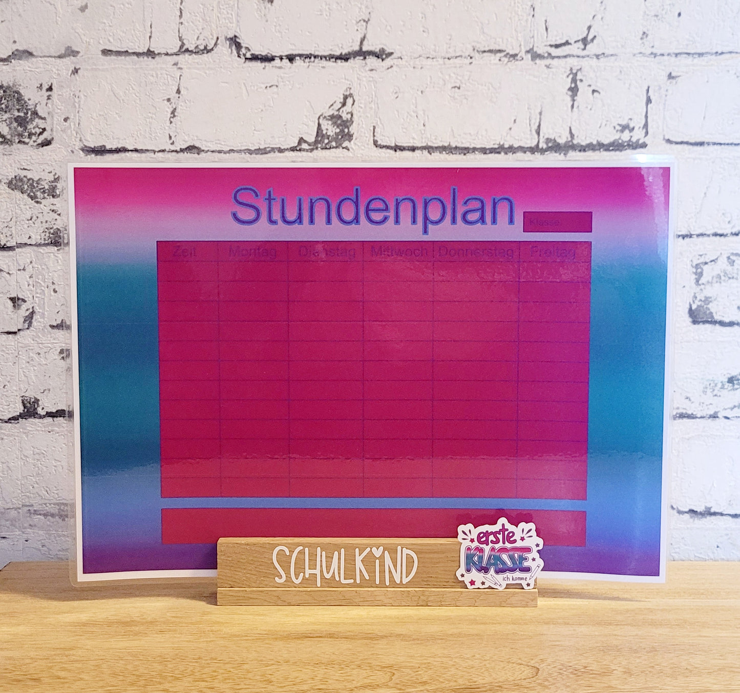 "Farbverlauf Ocean" Stundenplan