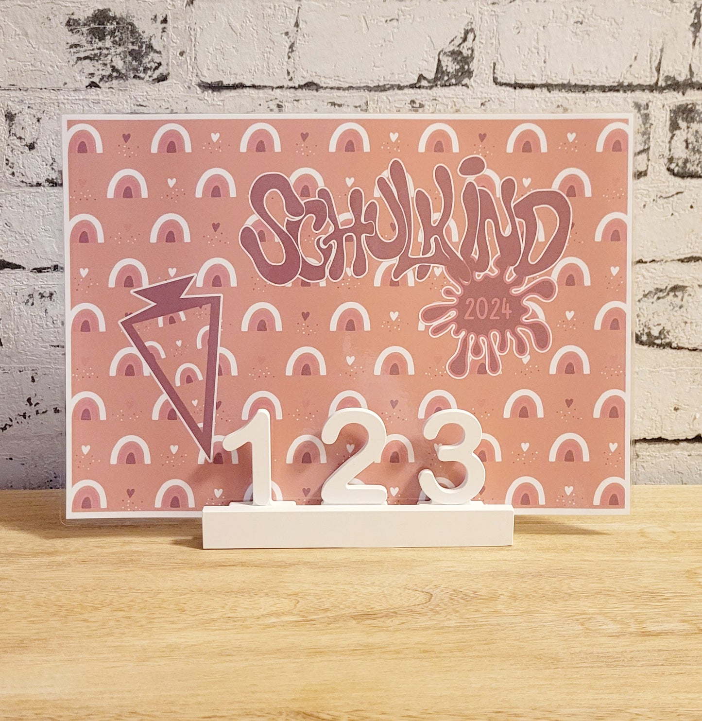 "Regenbogen und Herzen" 1-2-3 Tisch Set Bundle