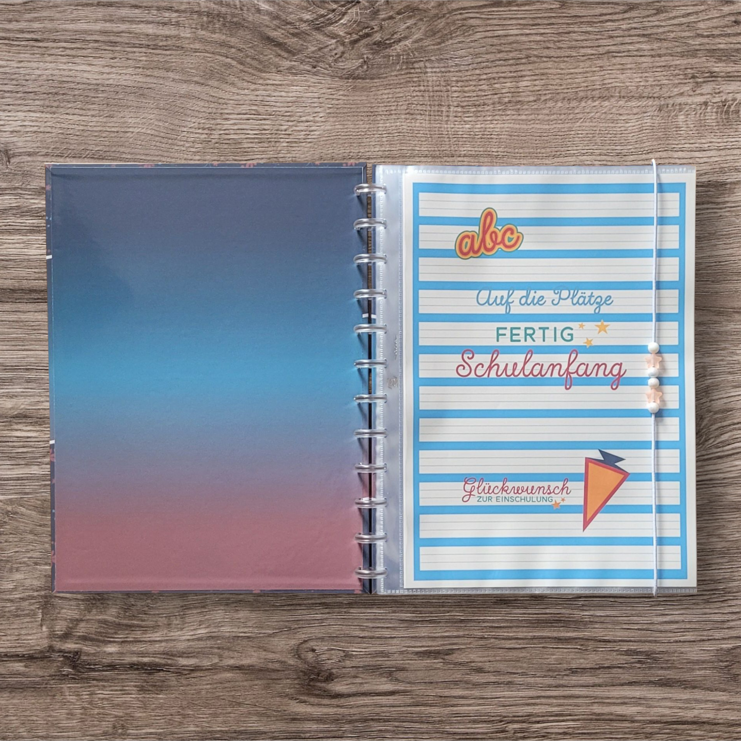 "Vintage Blumengarten" Papeterie Zeugnismappe