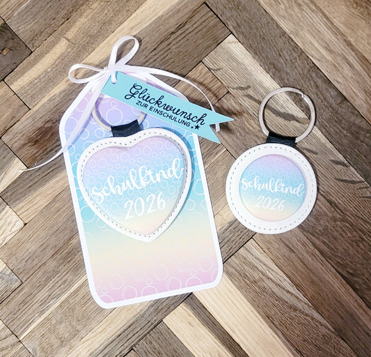 "Marias Wunschverlauf" Button Schlüsselanhänger Geschenkset