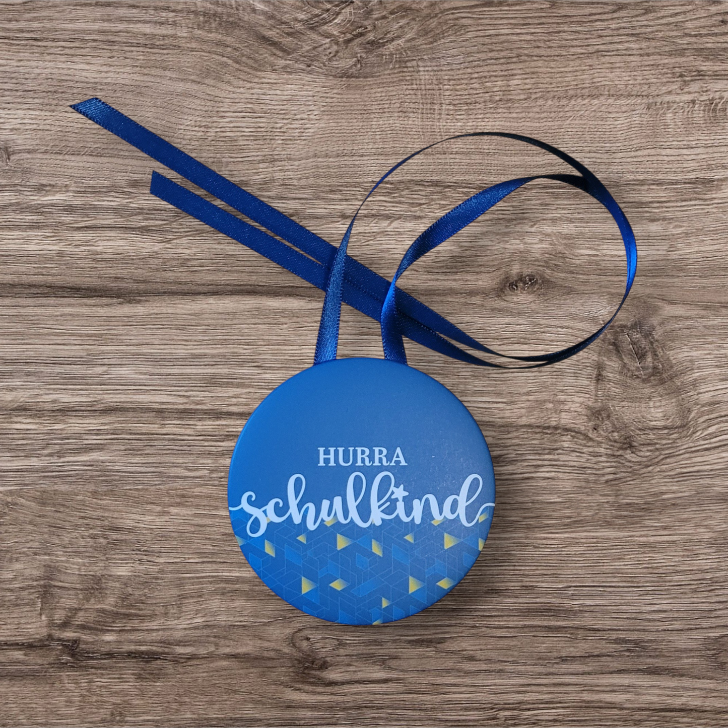 "Geometrische Abstraktion" Hurra Schulkind Button-Anhänger