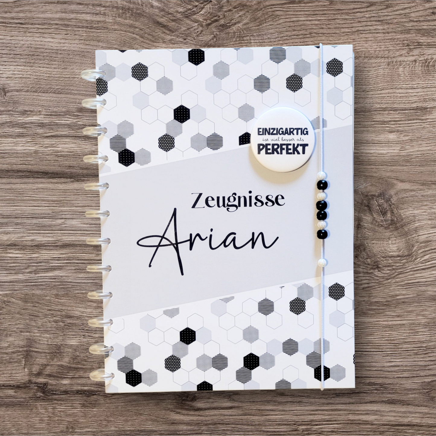 "Herxagonal Polka" Papeterie Zeugnismappe