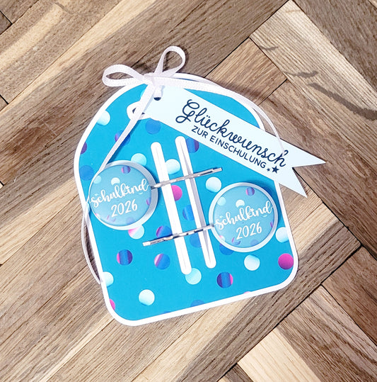 "Farbwechsel Punkte" Schulkind Haarspangen