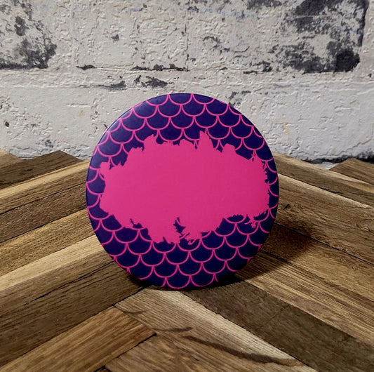 "Halbkreis Rätsel" Tischaufsteller Button, beschreibbar