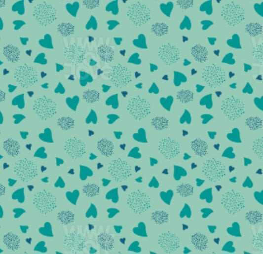 "Verstreute Herzchen" Papeterie Zeugnismappe