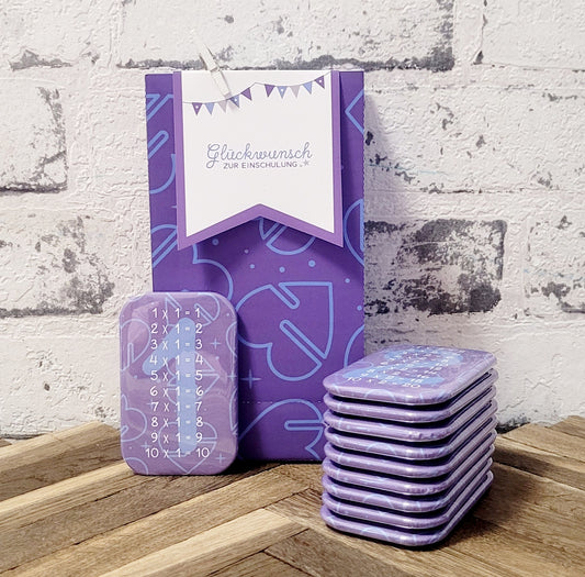 "Herzen und Sterne" 1x1 Buttonmagnet Geschenkset