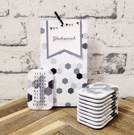 "Herxagonal Polka" 1x1 Buttonmagnet Geschenkset